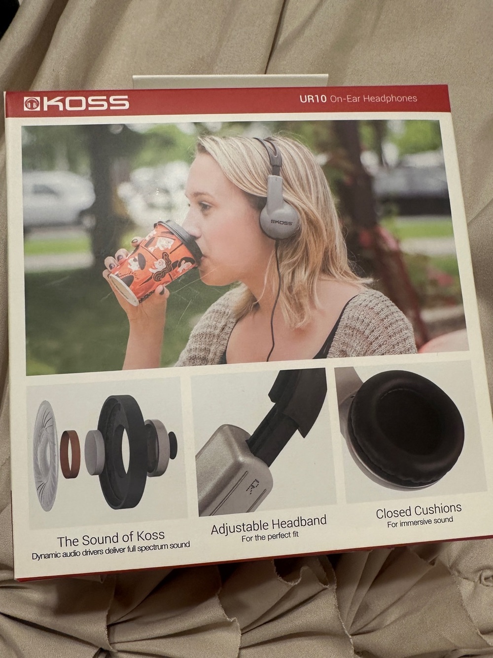 Koss UR10 On-Ear Wired Headphones 3.5mm NEW IN BOX